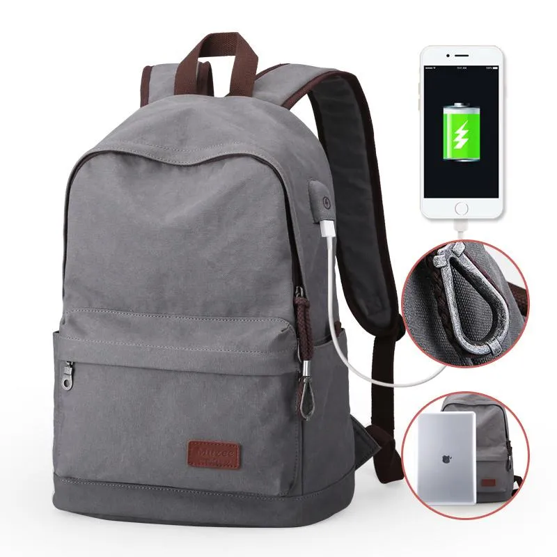Canvas Backpack for Teenagers