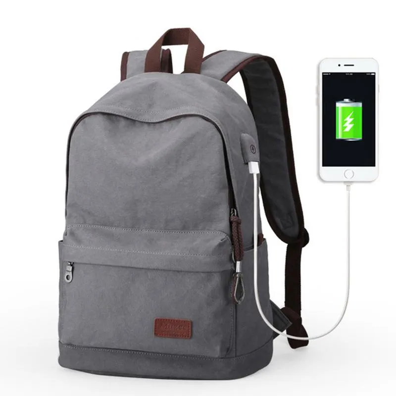 Canvas Backpack for Teenagers