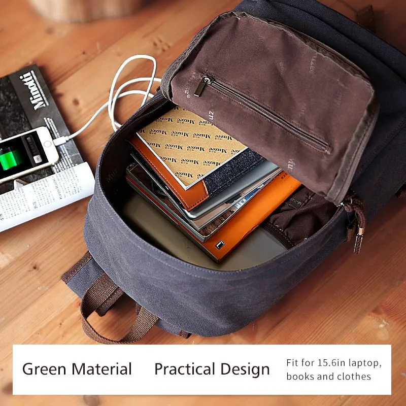 Canvas Backpack for Teenagers