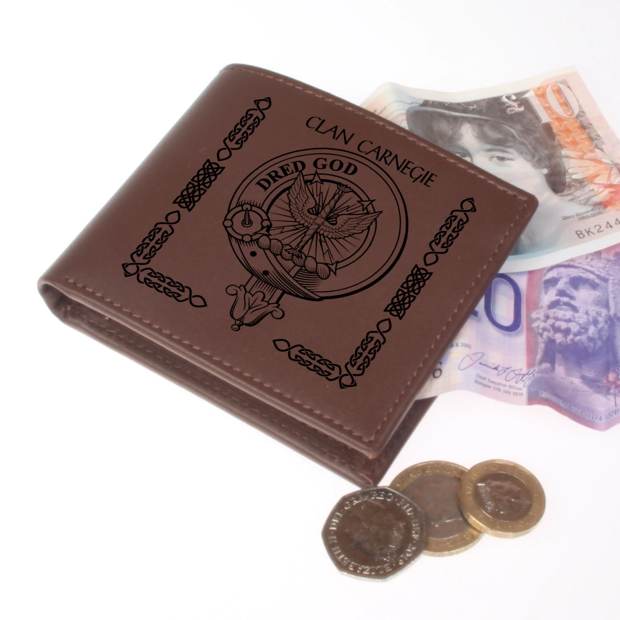 Carnegie Clan Crest Real Leather Wallet