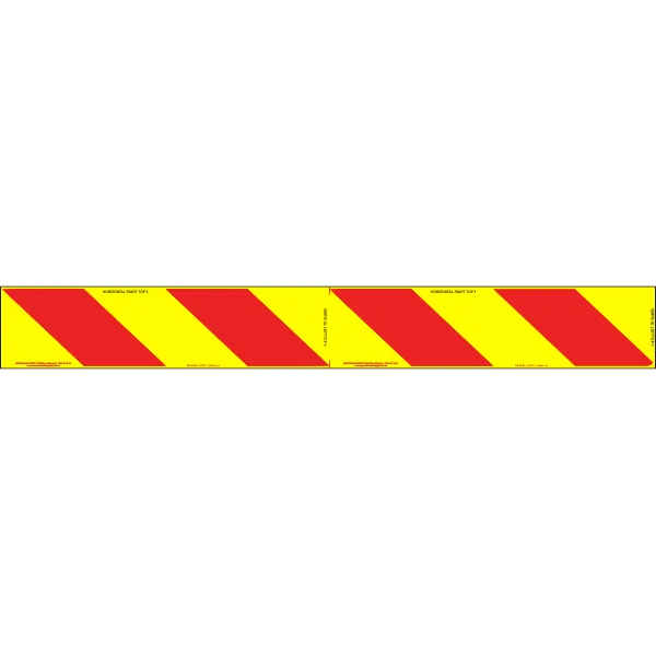 Category 81B Class 1A Pressure Sensitive Reflective Rear Marking Plate
