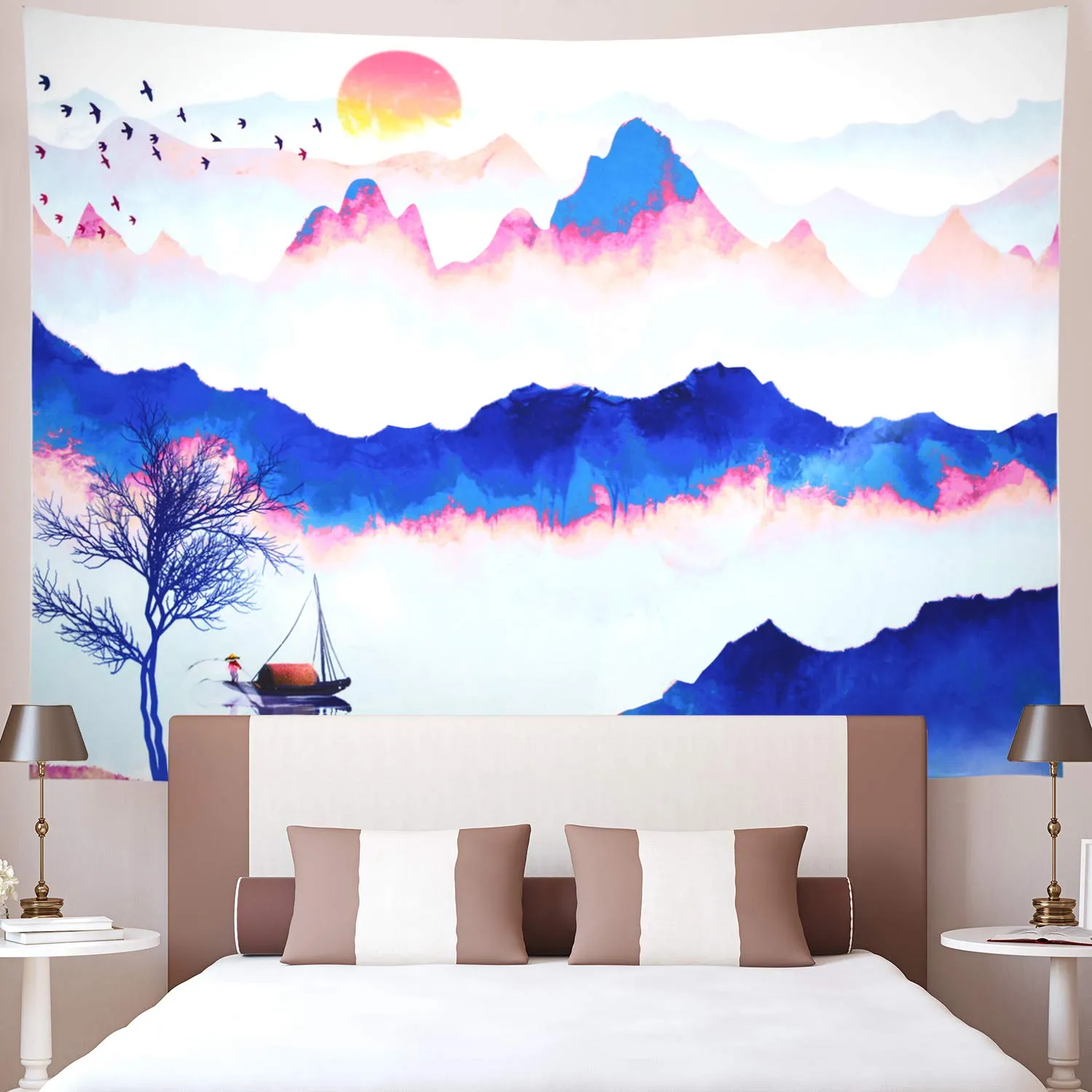 Chinese Watercolor Tapestry
