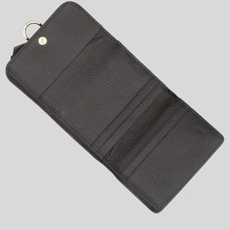 CHLOE Alphabet Small Trifold Wallet Black CHC21WP945F57