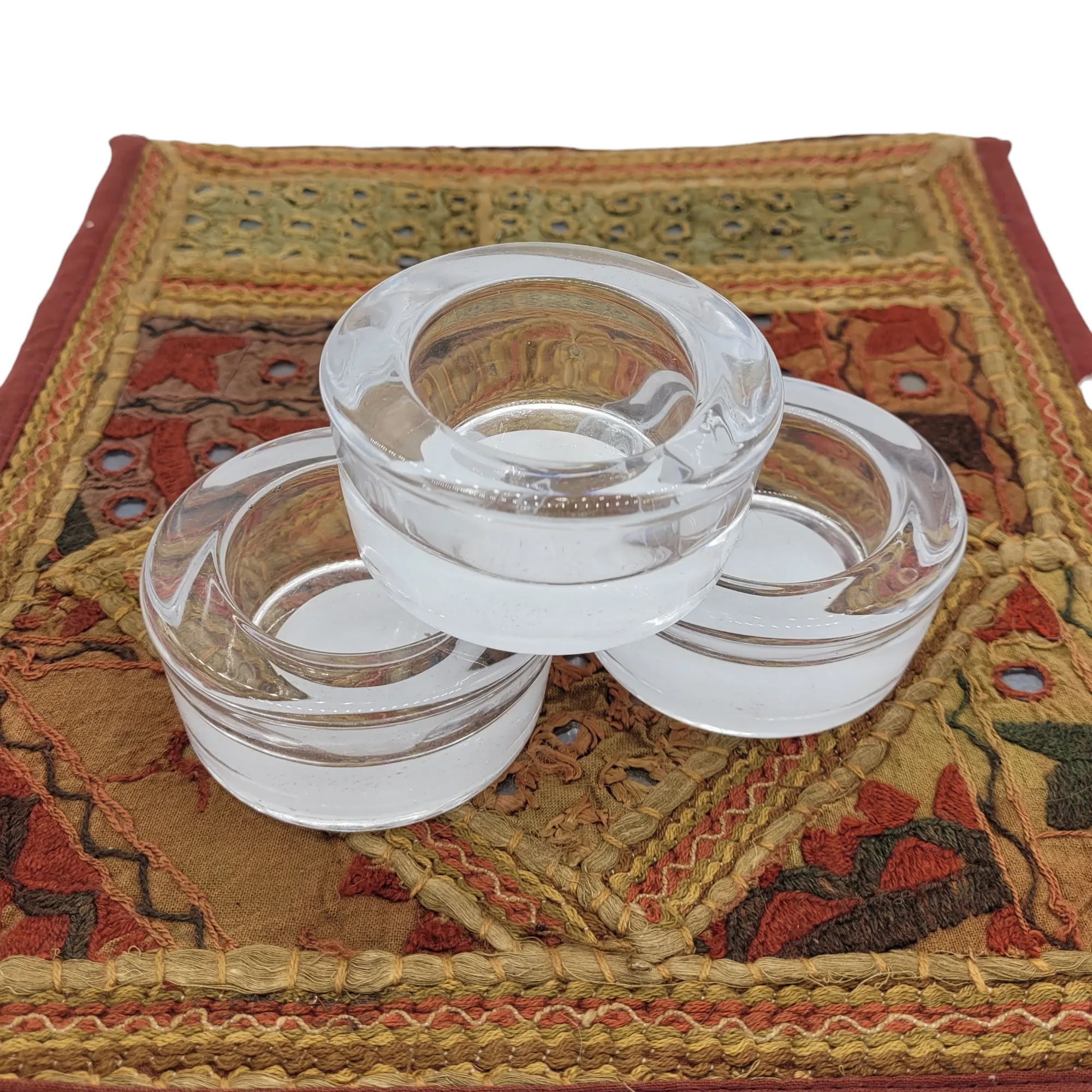 Clear Glass Tealight Holders
