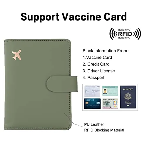 Cnycmy Passport Holder and Vaccine Card Holder