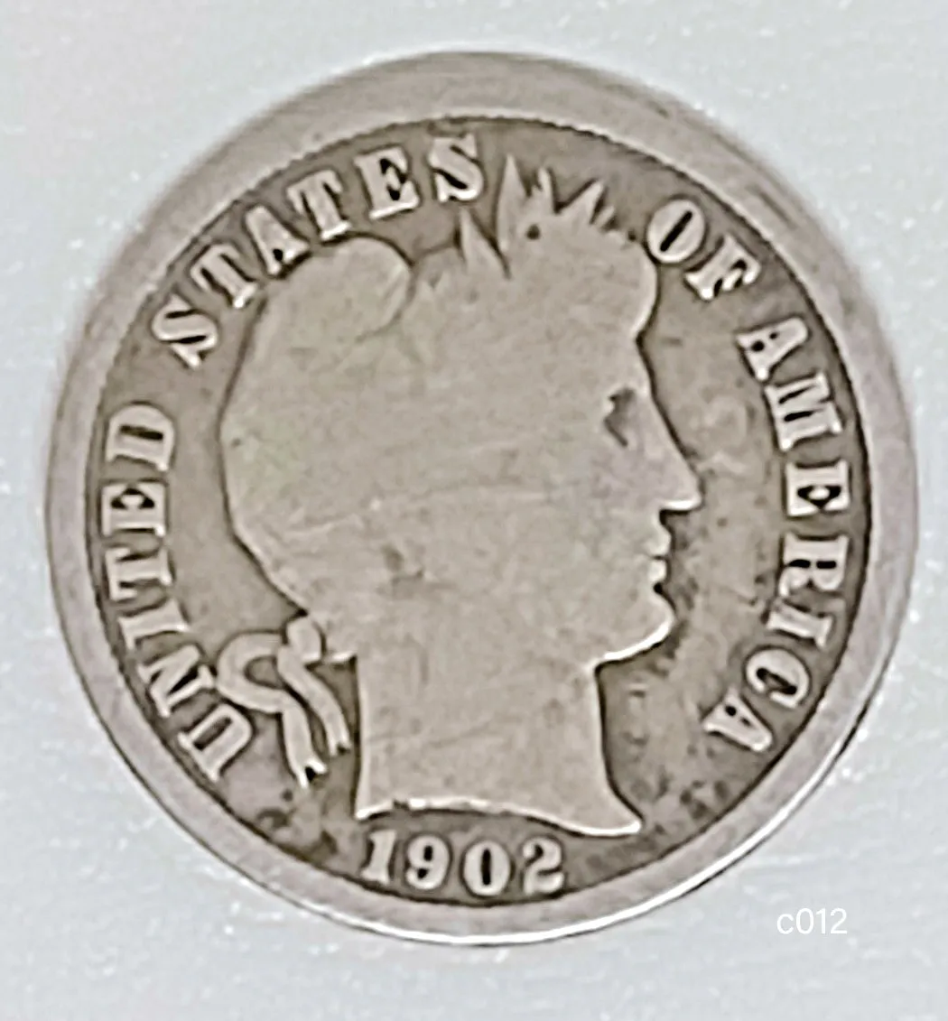 Coin Barber Dimes 1892-1916
