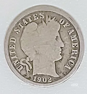 Coin Barber Dimes 1892-1916