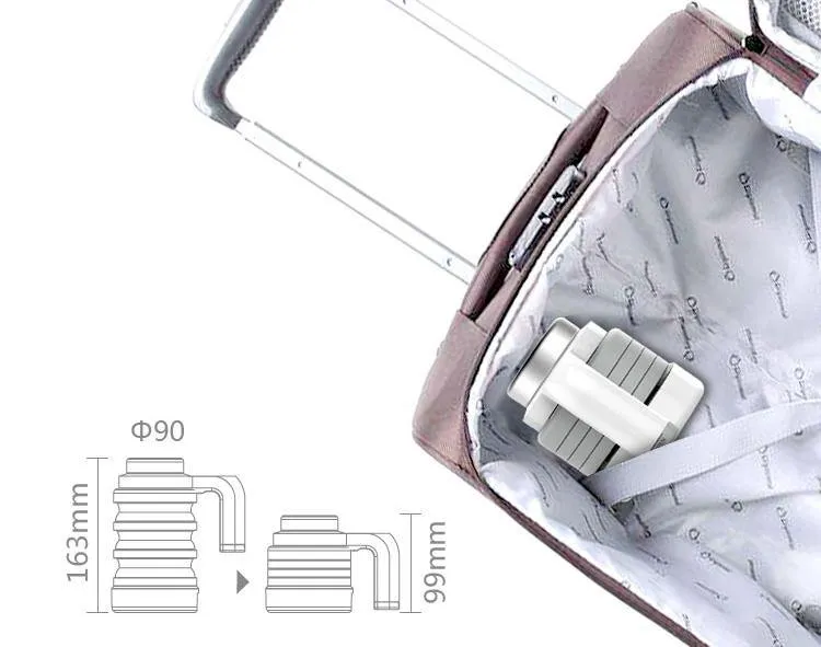Collapsible Design Food Grade Material Mini Foldable Electric Kettle 12V DC
