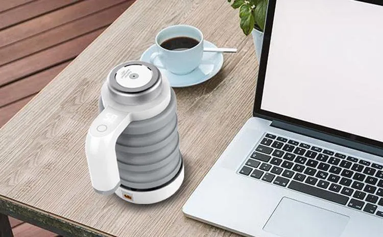 Collapsible Design Food Grade Material Mini Foldable Electric Kettle 12V DC