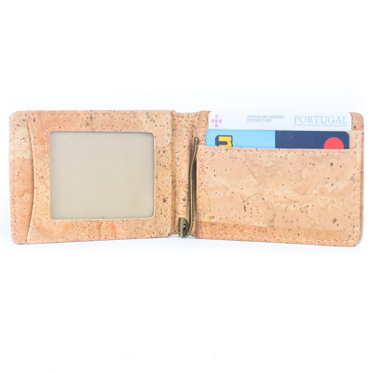 Cork Wallet Minimalist with Money Clip RFID Blocking Bifold  BAG-2276