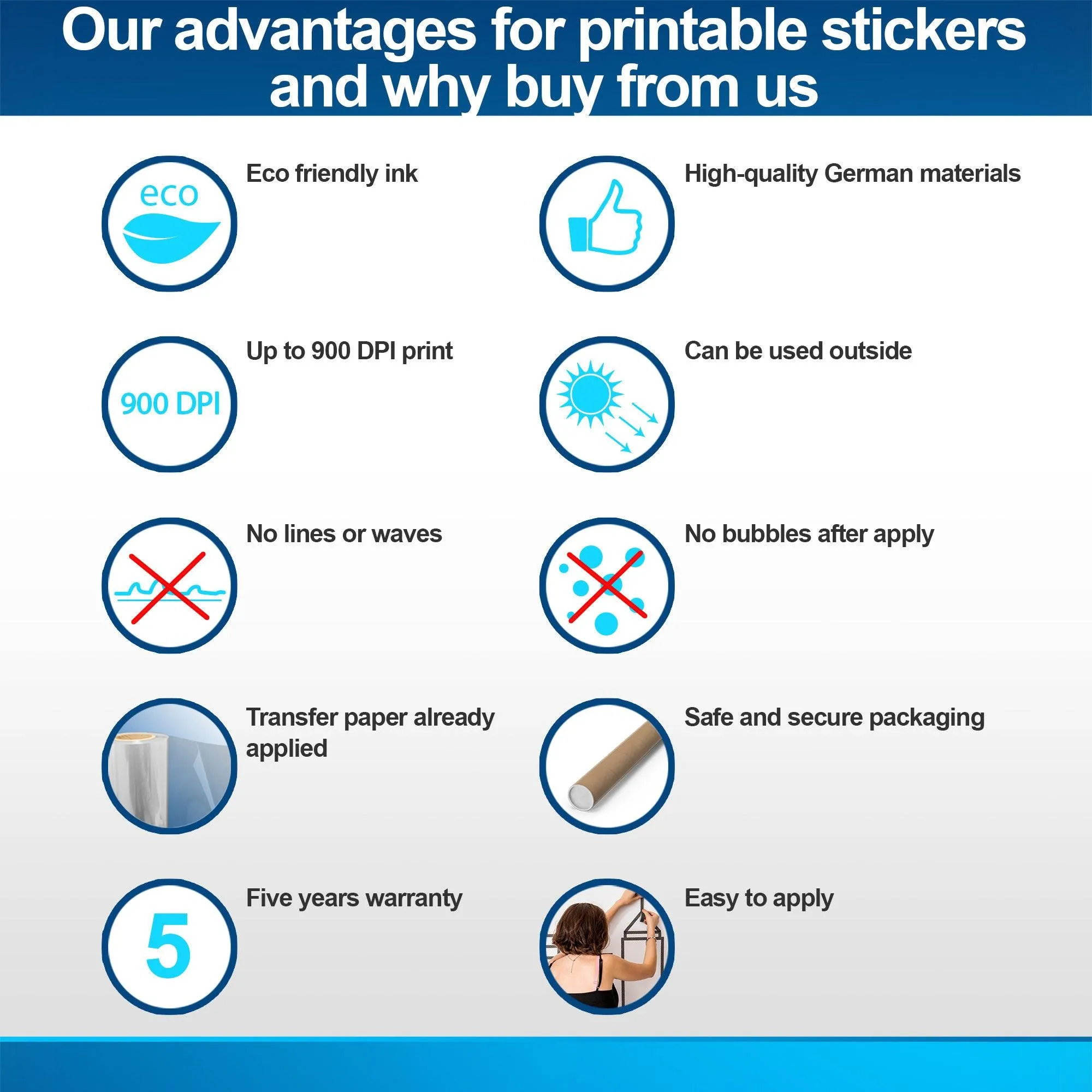 Custom Stickers for Business Logo