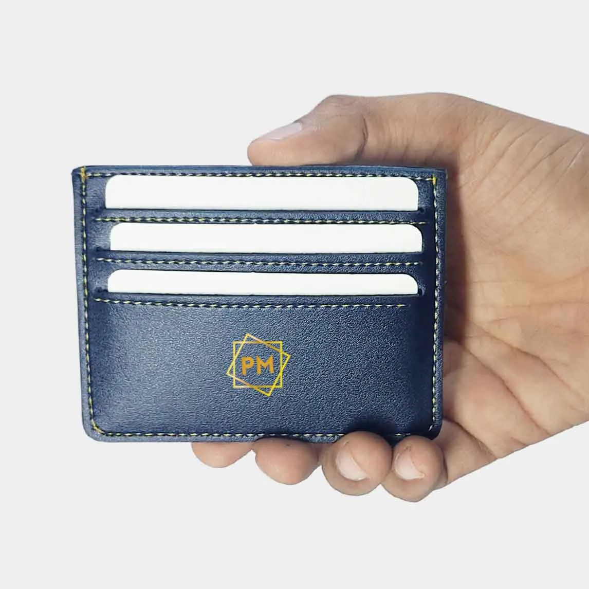 Customized Credit Card Organizer Wallet Holder for Men - Initials