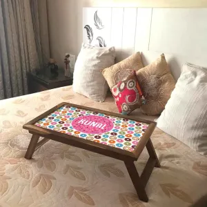 Customized Multipurpose Foldable Laptop Table - Donuts