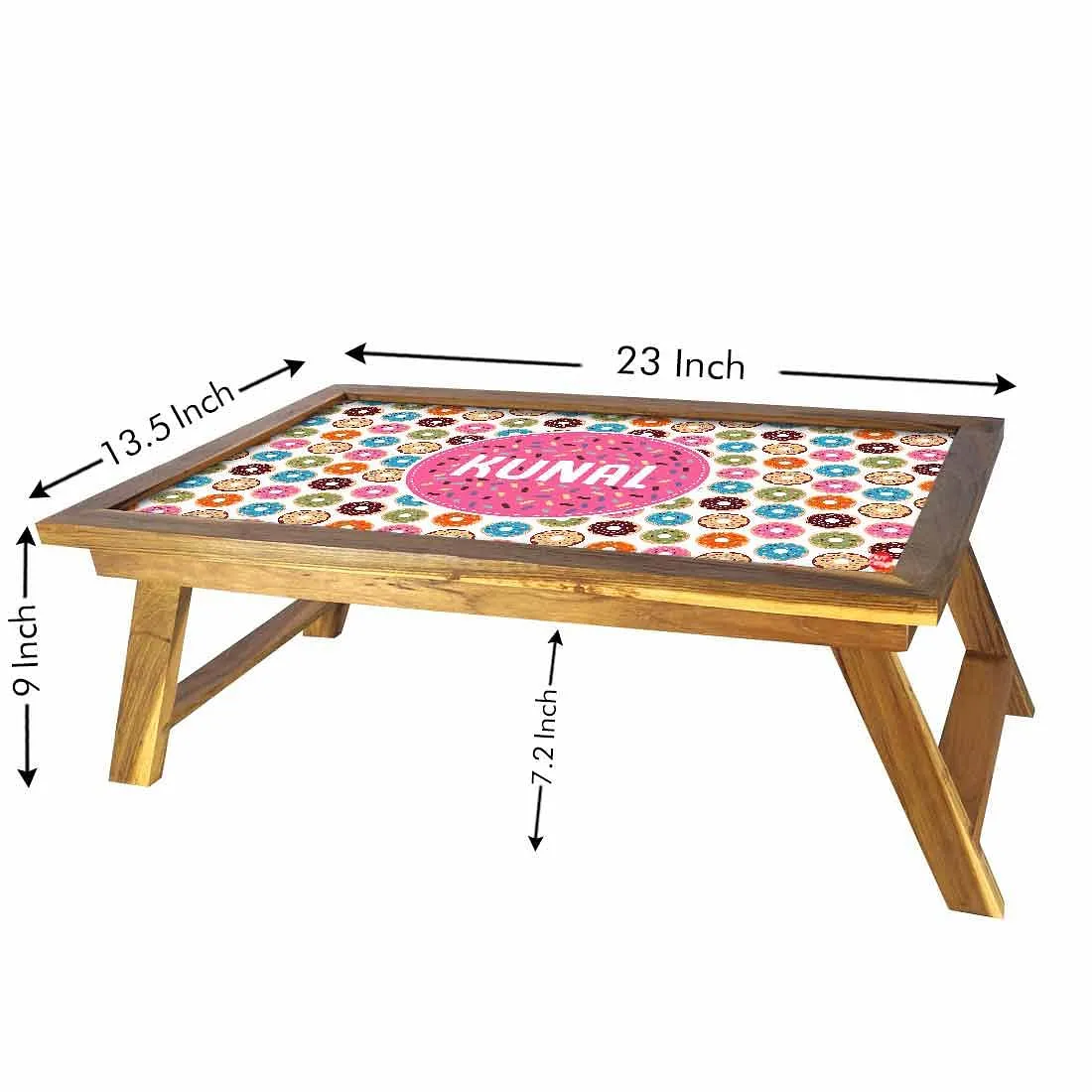 Customized Multipurpose Foldable Laptop Table - Donuts