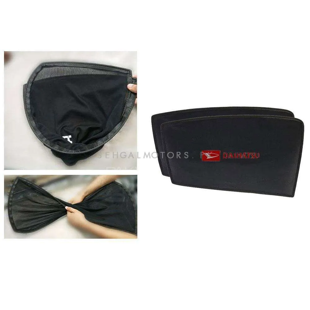Daihatsu Move Foldable & Flexible Side Sunshade With Logo - Model 2014-2018 - Sun Shade | Parda