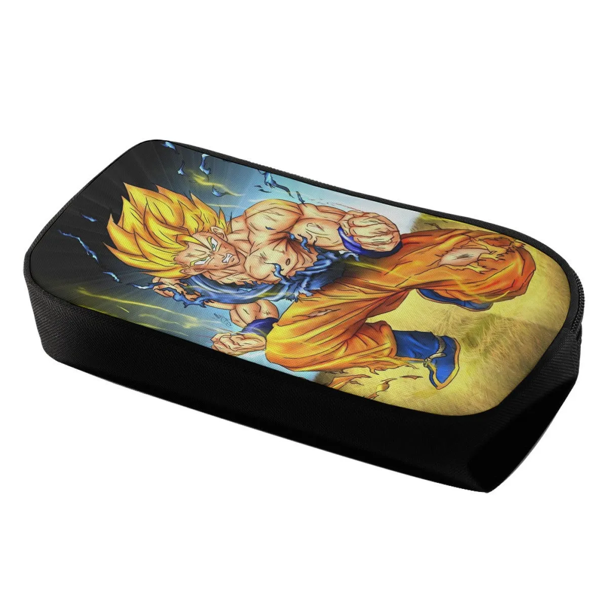 DBZ Goku Super Saiyan Thunder Power Damage Fight Cool Design Pencil Bag