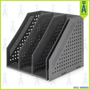 DELI 78996 FOLDABLE MAGAZINE HOLDER 4 DIVIDER A4