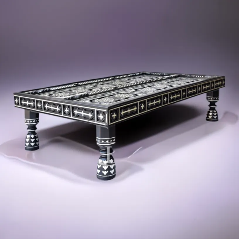 Desert Night Sky Mother of Pearl Coffee Table - Handcrafted Elegance