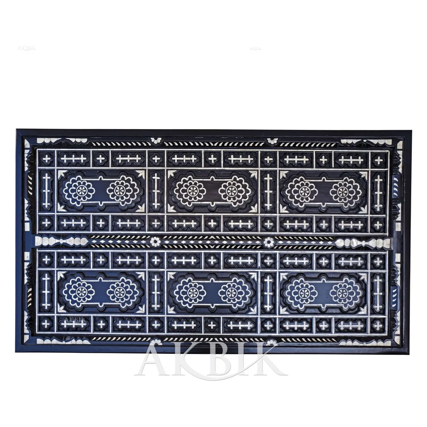 Desert Night Sky Mother of Pearl Coffee Table - Handcrafted Elegance