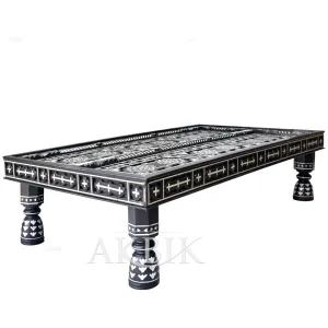 Desert Night Sky Mother of Pearl Coffee Table - Handcrafted Elegance