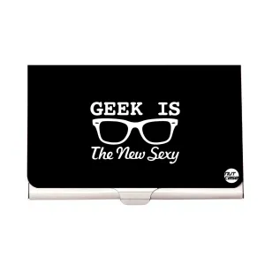 Designer Visiting Card Holder Nutcase - Geek Is The New Sexy