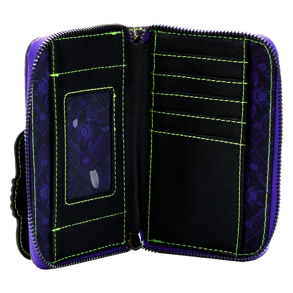 Disney The Princess and the Frog Dr. Facilier Glow in the Dark Zip Around Wallet
