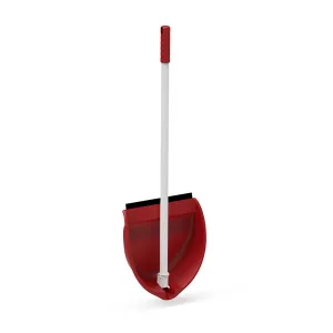 Dustpan Plastiken White Red Plastic Foldable