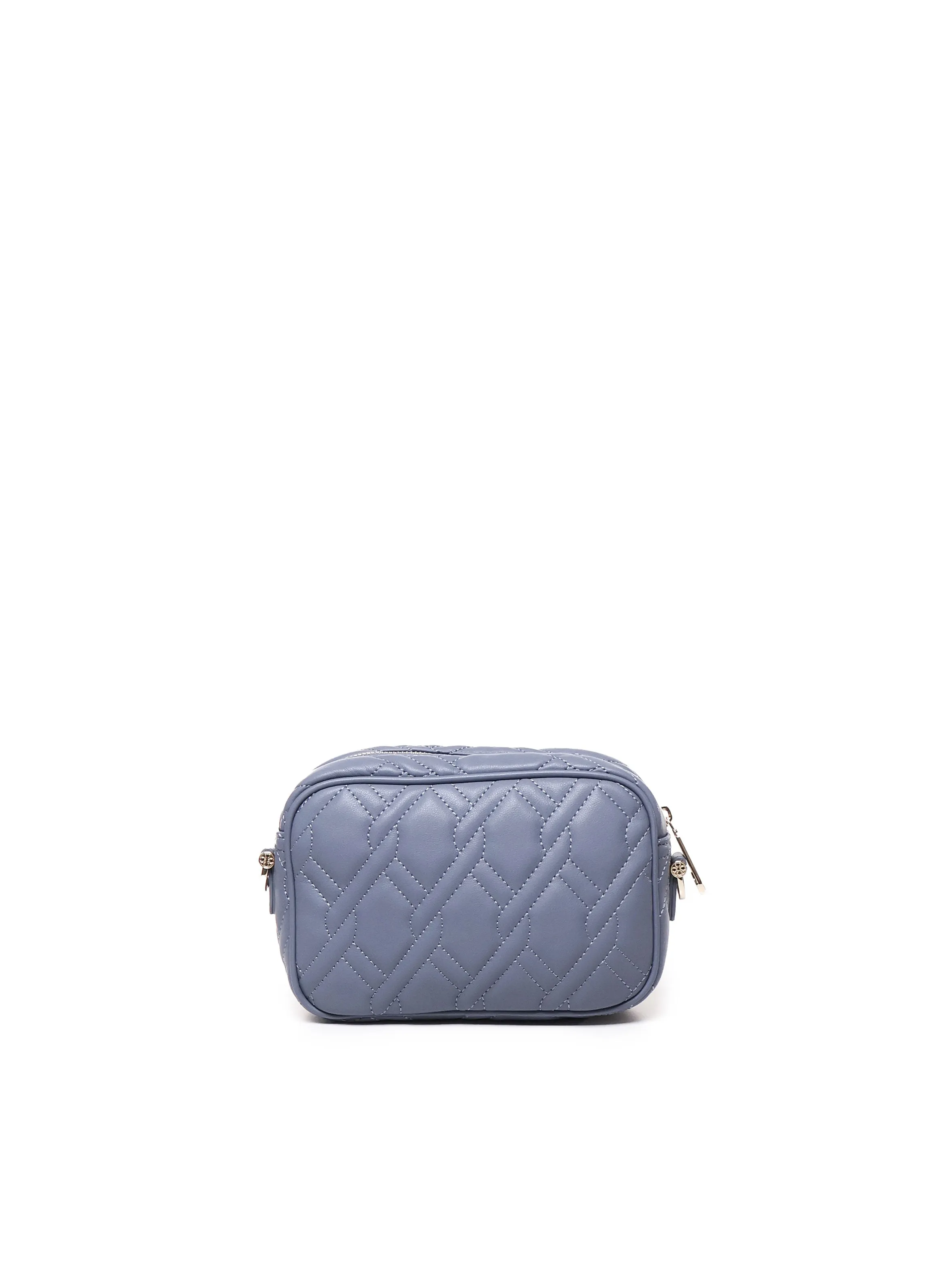 Dusty Blue Eco-Leather Shoulder Bag