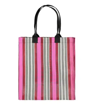 Eco Woven Market Shopping Bag in Neyron, Guardsman and Pearl
