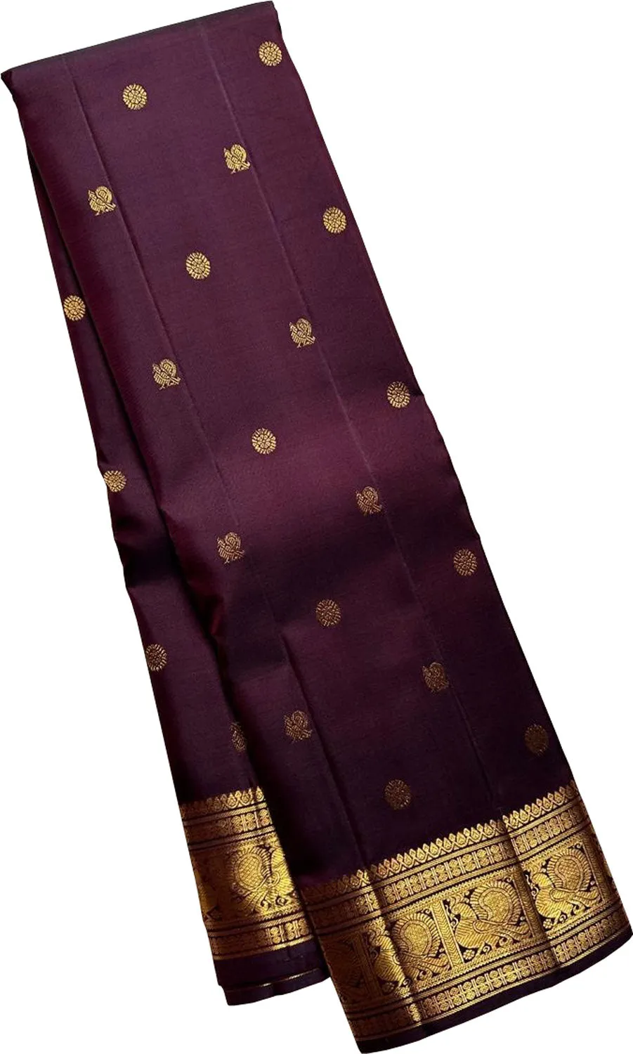Exquisite Brown Kanjeevaram Silk Saree