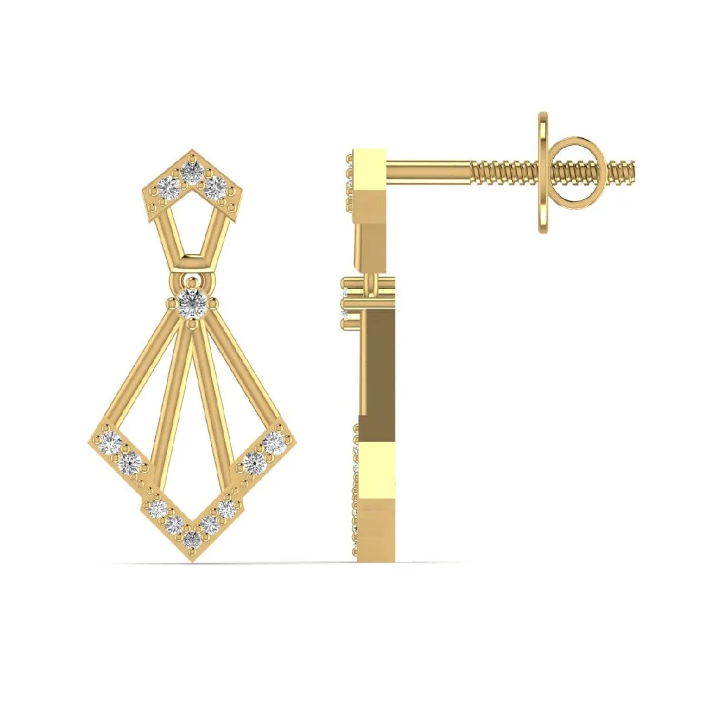 Exquisite Dangle Drops Silver Earrings