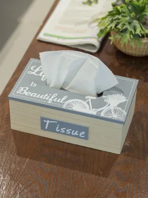 Exquisite Grey Tissue Holder Box