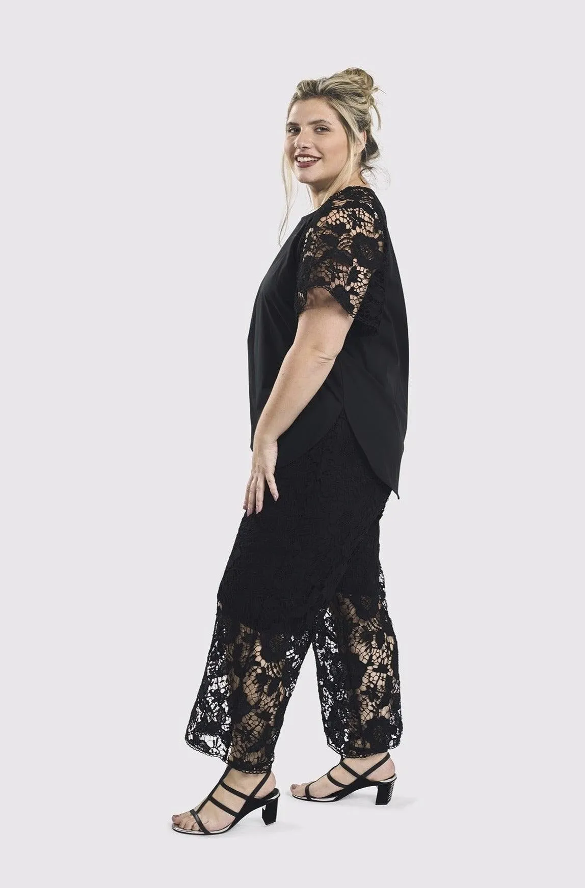 Exquisite Lace Pants, Black