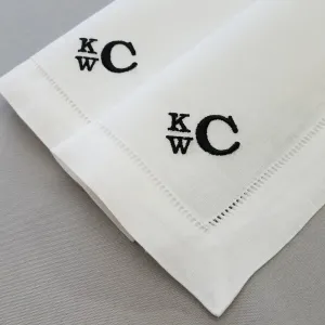 Exquisite Linen Handkerchief Set of 2 for Him