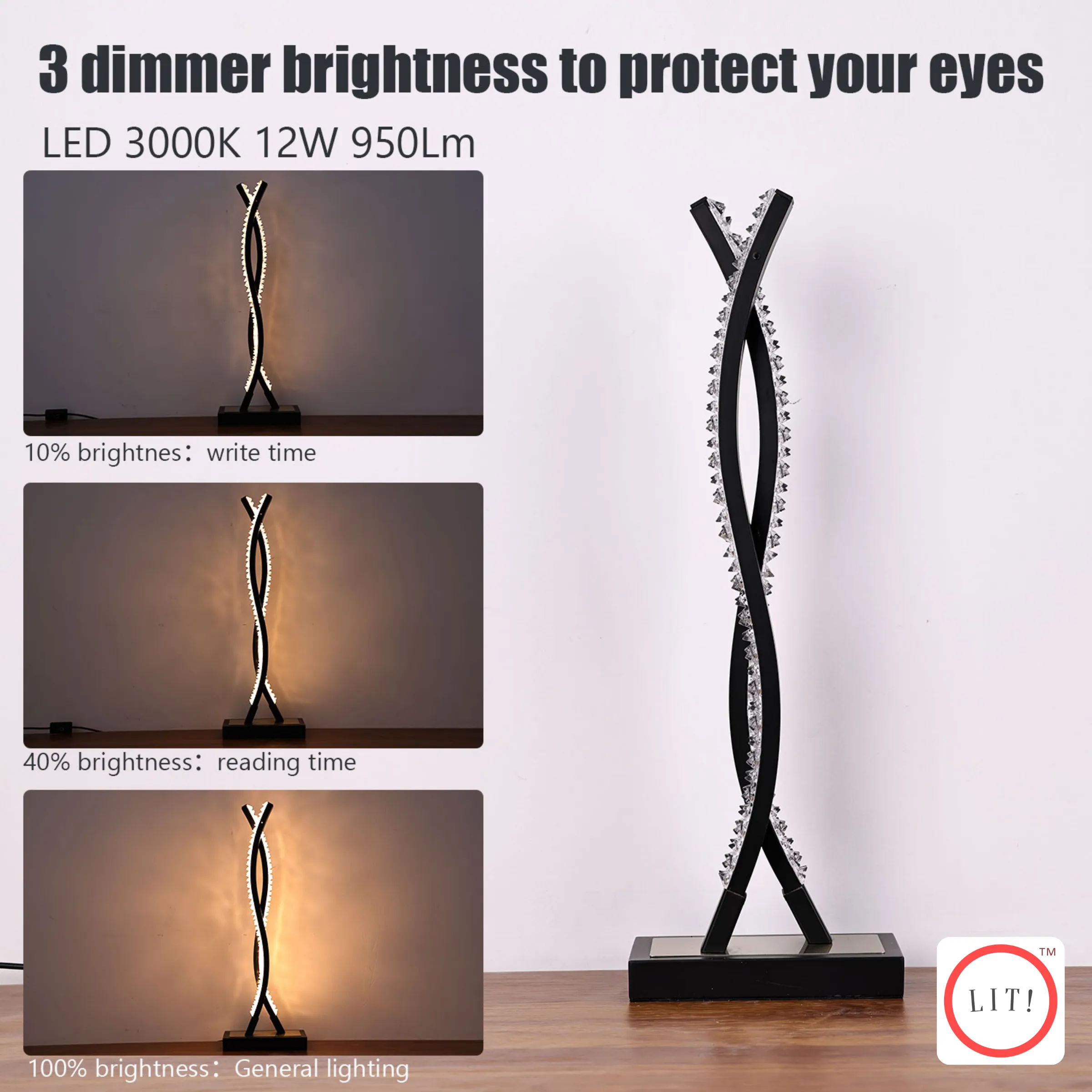 Exquisite Warm Light LED Bedside Table Lamp