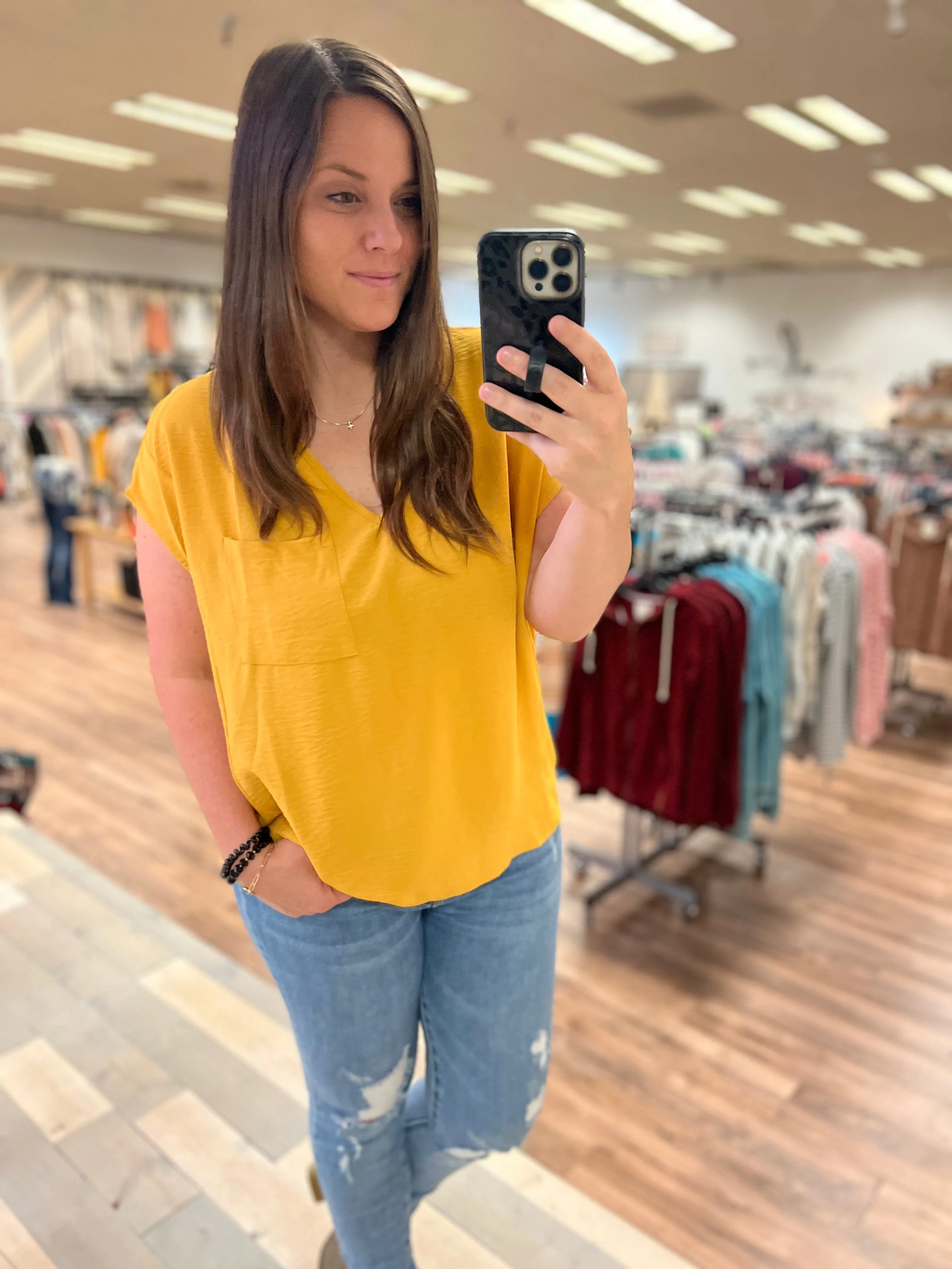 Fancy Like Fall Top (Mustard)