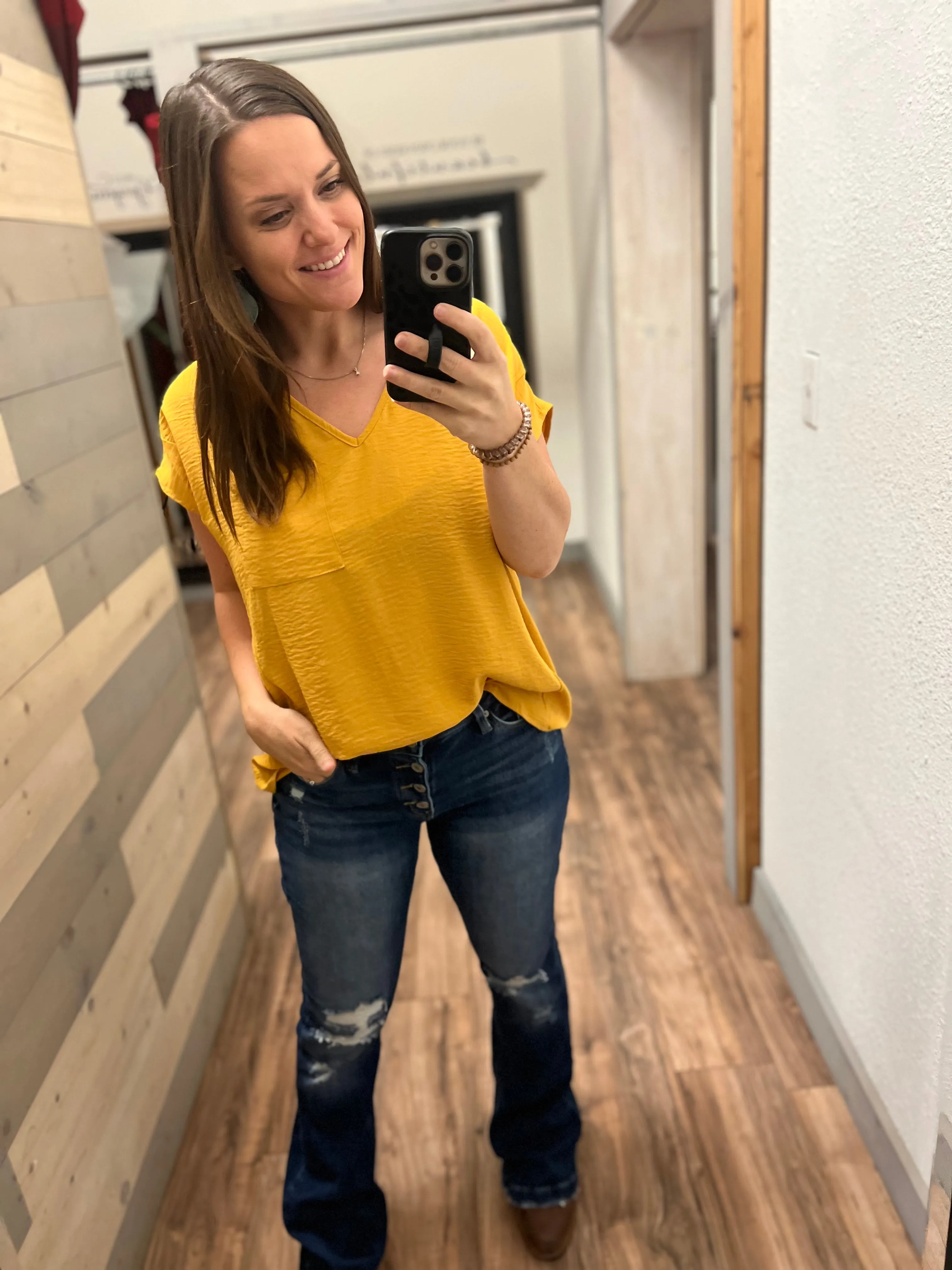 Fancy Like Fall Top (Mustard)