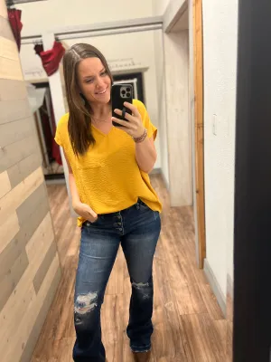 Fancy Like Fall Top (Mustard)