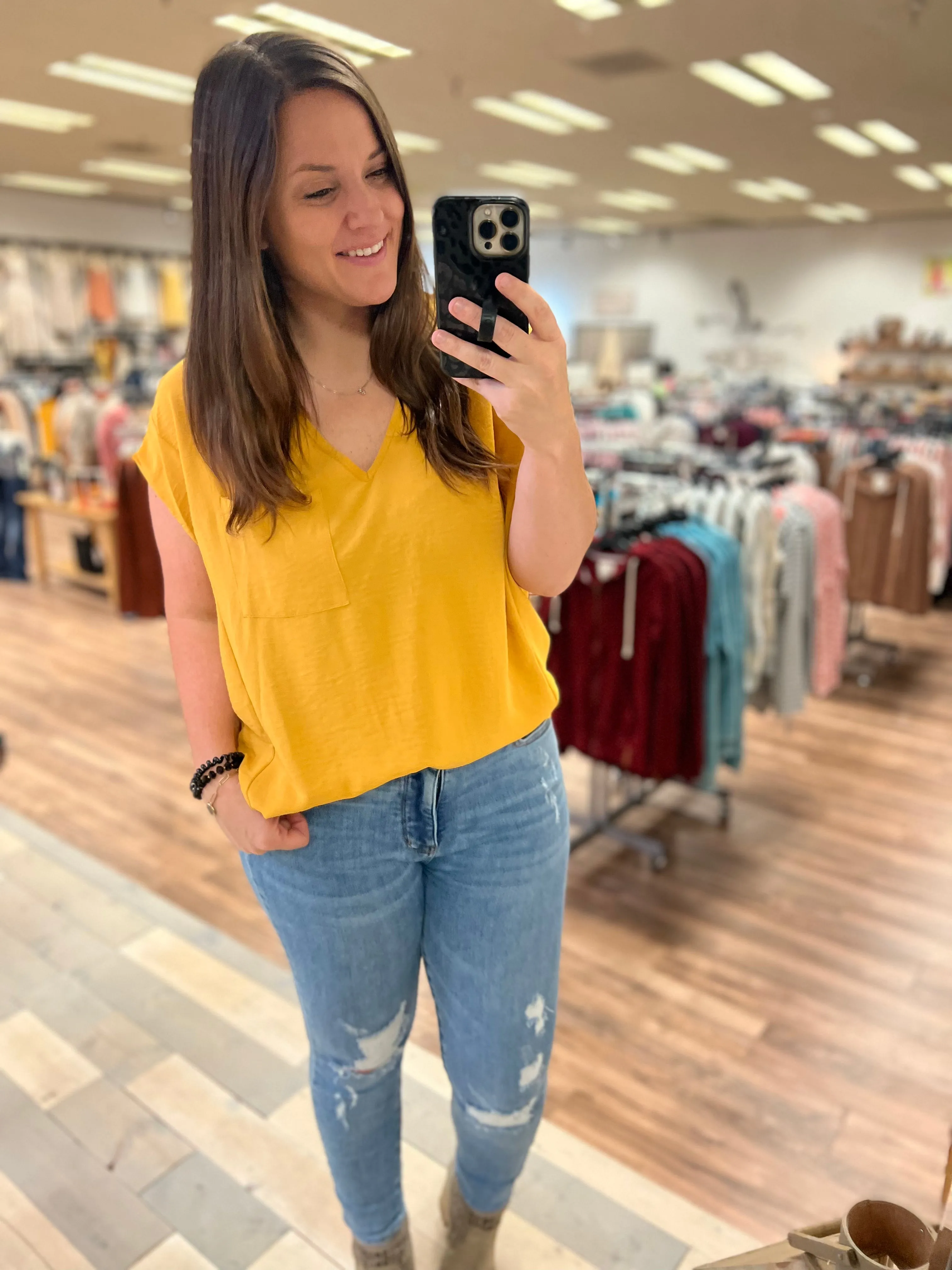 Fancy Like Fall Top (Mustard)