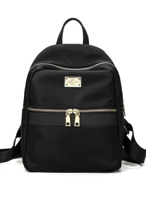 Fashion Black Shoulder Back Bag Preppy Style Backpacks