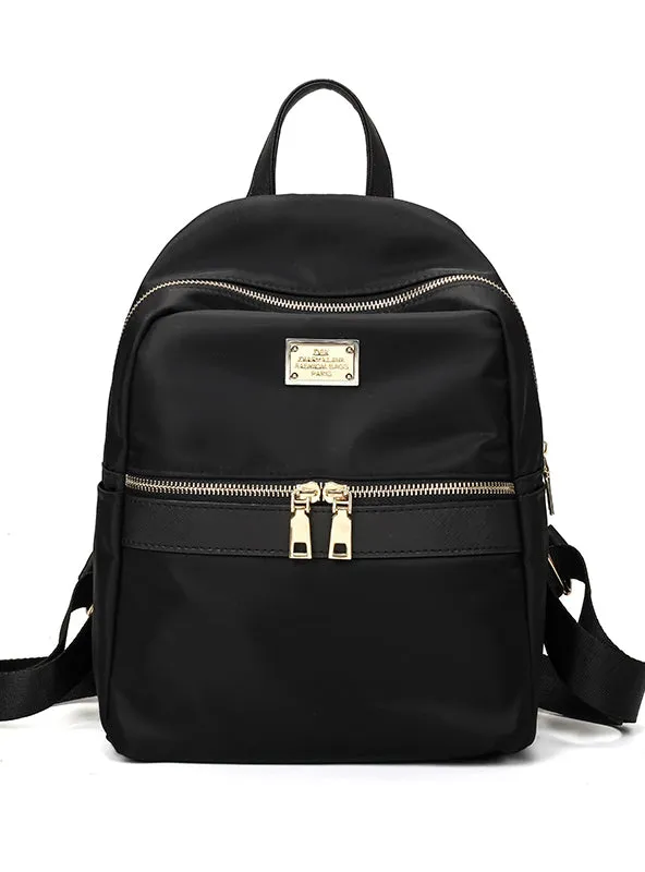 Fashion Black Shoulder Back Bag Preppy Style Backpacks