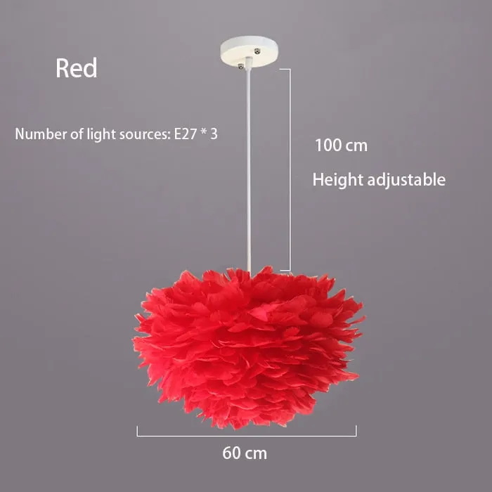 Feather Chandelier: Exquisite Lighting Fixture