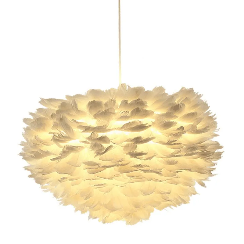 Feather Chandelier: Exquisite Lighting Fixture