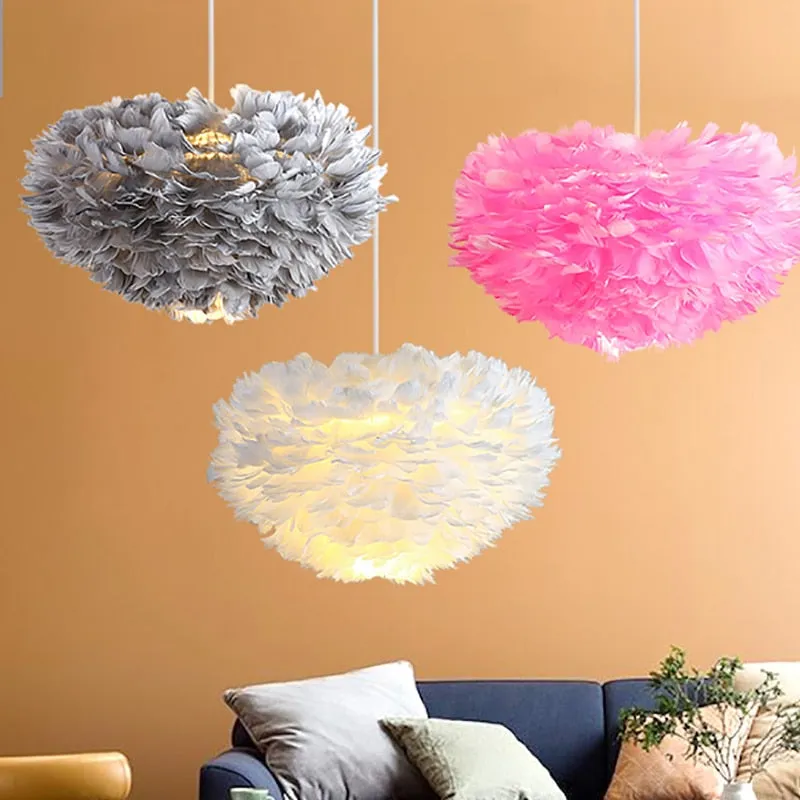 Feather Chandelier: Exquisite Lighting Fixture