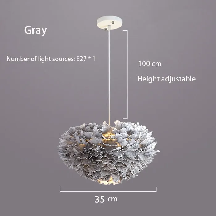 Feather Chandelier: Exquisite Lighting Fixture