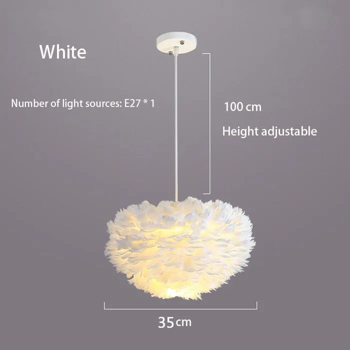 Feather Chandelier: Exquisite Lighting Fixture