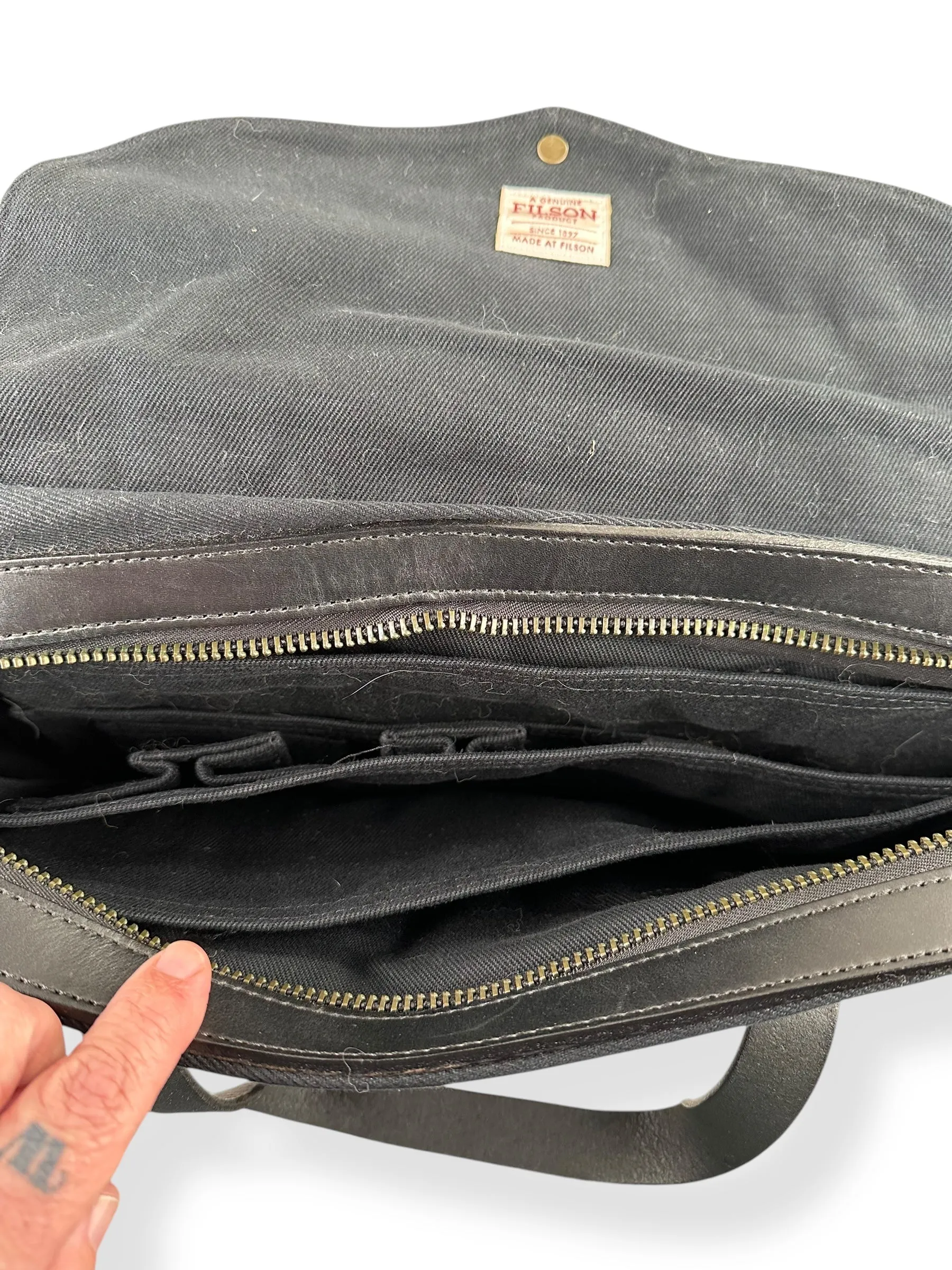 Filson Black 257 Briefcase