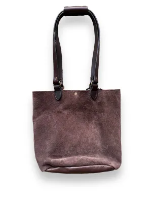 Filson Brown Roughout Leather Tote Bag SZ S |  Barn Owl Vintage Goods | Vintage Filson Workwear Seattle