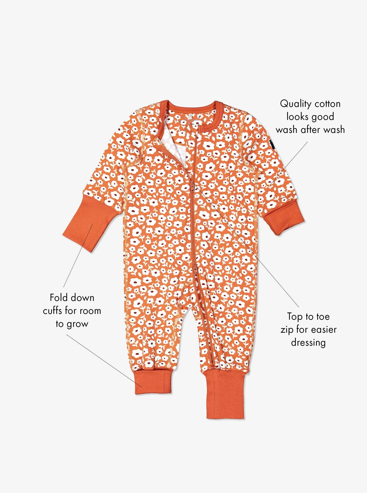 Floral Kids Sleepsuit