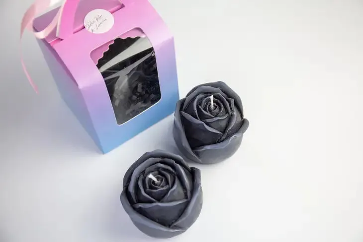 For Play Rose Drip Candle in Black